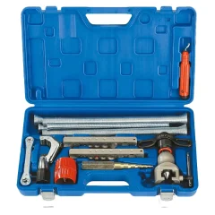 Набор для вальцовки DSZH WK-813, вальцовка реверсивная, риммеры, труборез, трубогибы СТ-102L, труборасширитель, ключ СТ-122