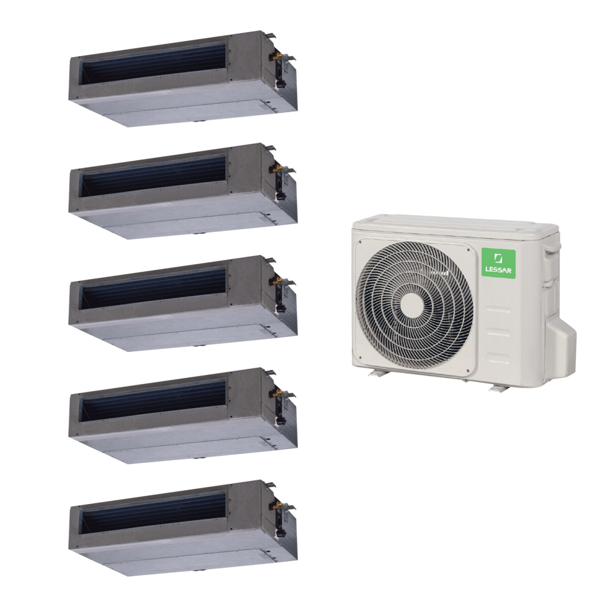 Мульти сплит-система Lessar LU-5HE42FME2/LS-MHE07DVE2*5шт