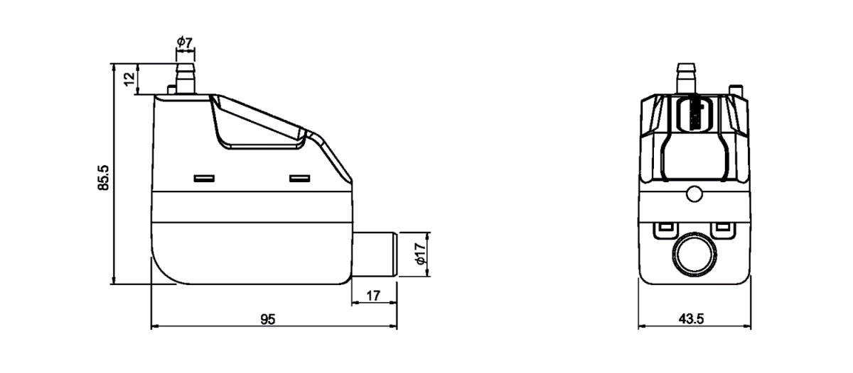 Помпа дренажная Wipcool P12C, моноблочная, 12 л/ч, 19 Дб