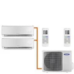 Мульти сплит система General Climate GU-M2E18H32/GC-ME09HR32 (WiFi)*2 на 2 комнаты