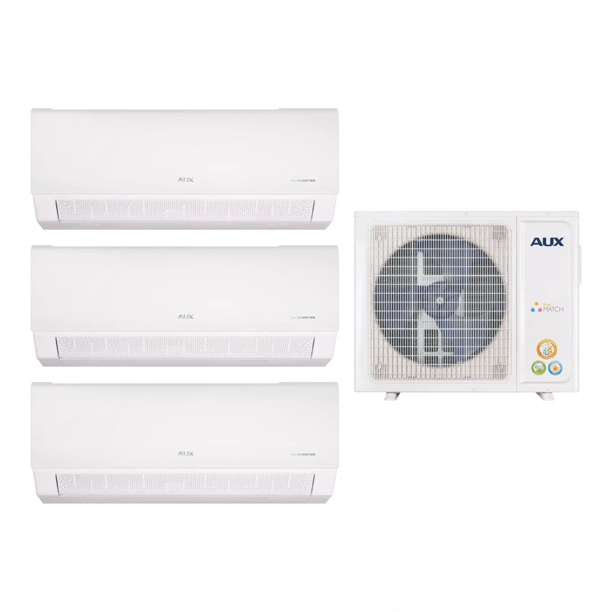Мульти сплит-система AUX AM3-H27/4DR2/AMWM-H09/4R2(BA)*3шт