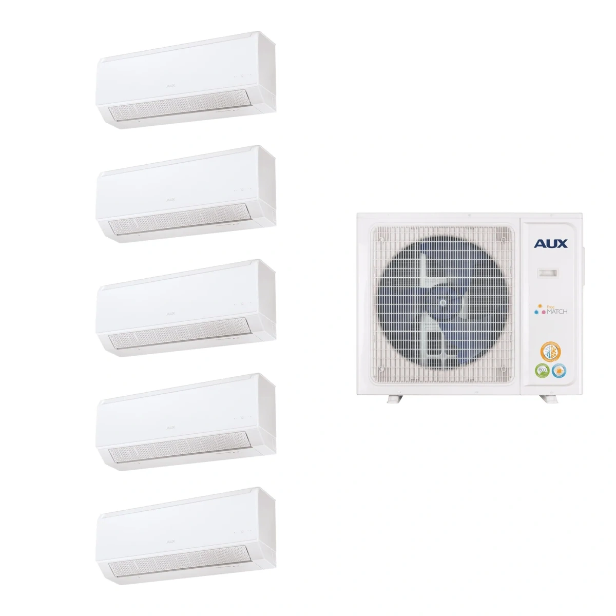 Мульти сплит-система AUX AM5-H42/4DR2/AMWM-H09/4R2(CD)*5шт