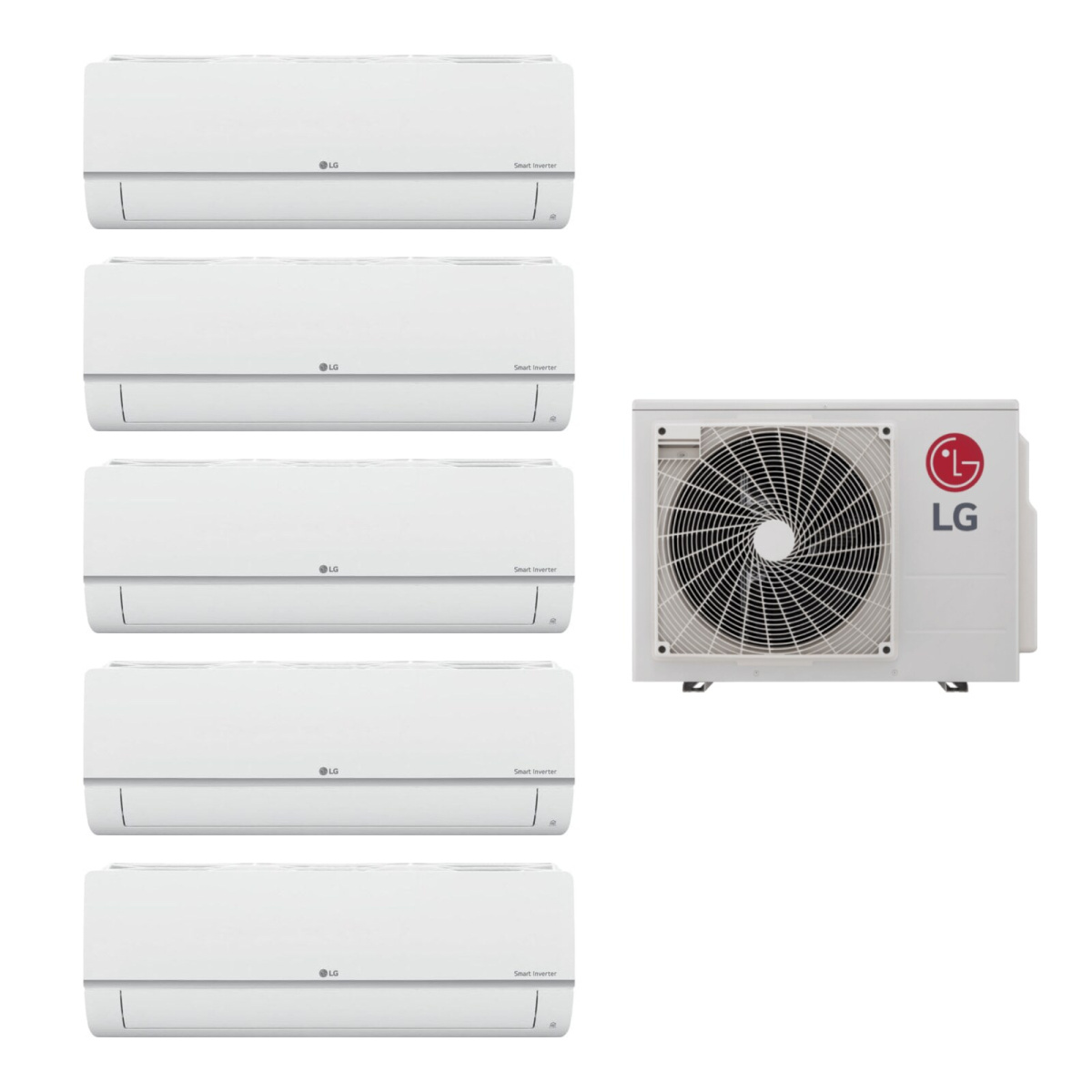 Мульти сплит-система LG MU5R40.U42/PM07SP.NSJR0*5шт
