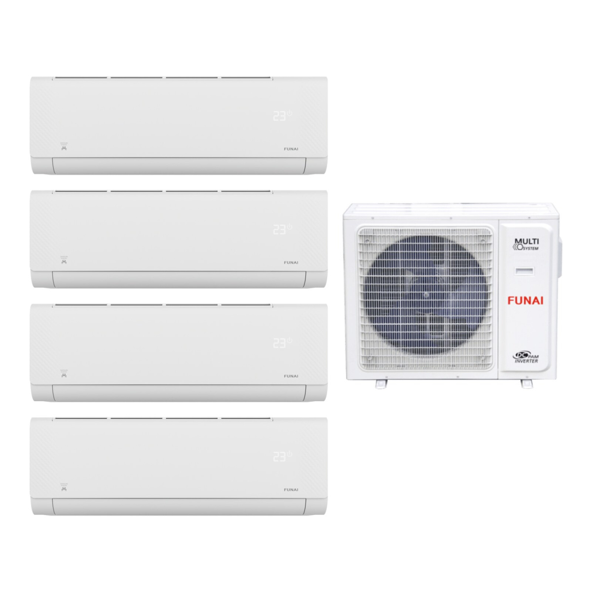 Мульти сплит-система Funai RAM-I-4OK85HP.01/U/RAM-I-SG25HP.W03/S*4шт