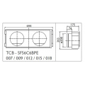 Фланец Toshiba TCB-SF56C6BPE воздушный