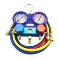 Манометрическая станция DSZH WK-C3602B (R22/404/407/410; 2-х вентильная, манометры 80 мм; шланги 90 см, 2 адаптера AD89)
