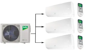 Мульти сплит система Ballu BA3OI-FM-27HN8/BSUI-FM-12HN8/BSUI-FM-09HN8/EU*2 на 3 комнаты