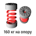 Виброгасители пружинные RF-MMH83-160, комплект из 2-х шт, RexFaber