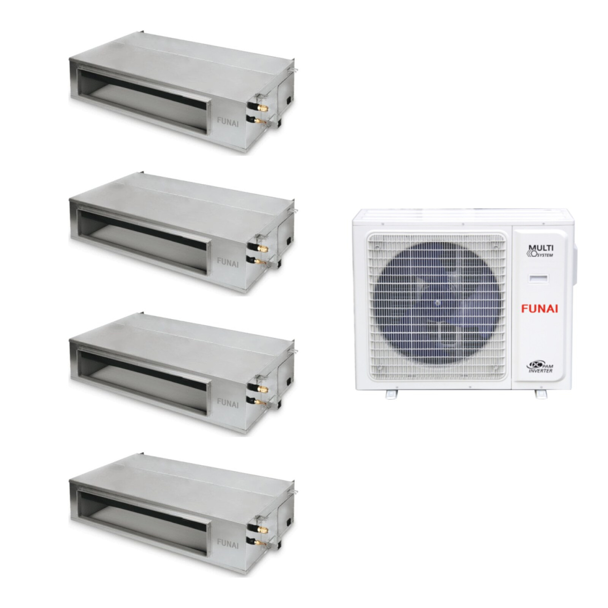 Мульти сплит-система Funai RAM-I-4OK105HP.02/U/RAM-I-OK30HP.D01/S*4шт