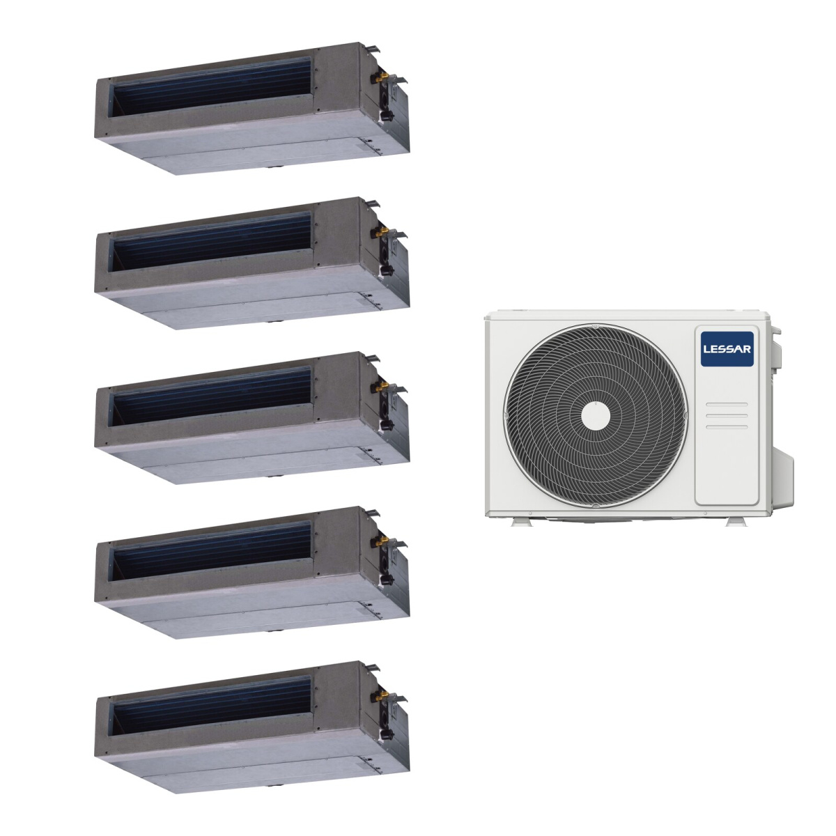 Мульти сплит-система Lessar LU-5HE42FME2B/LS-MHE07DWE2*5шт