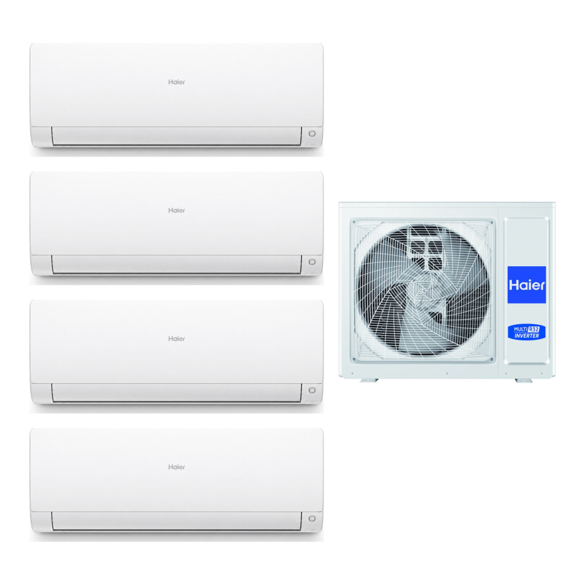 Мульти сплит-система Haier 5U90S2SS5FA/AS25S2SF3FA-W*4шт