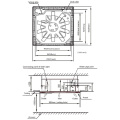 Кассетный фанкойл General Climate 4T GCKA-600Fi 4-х трубный