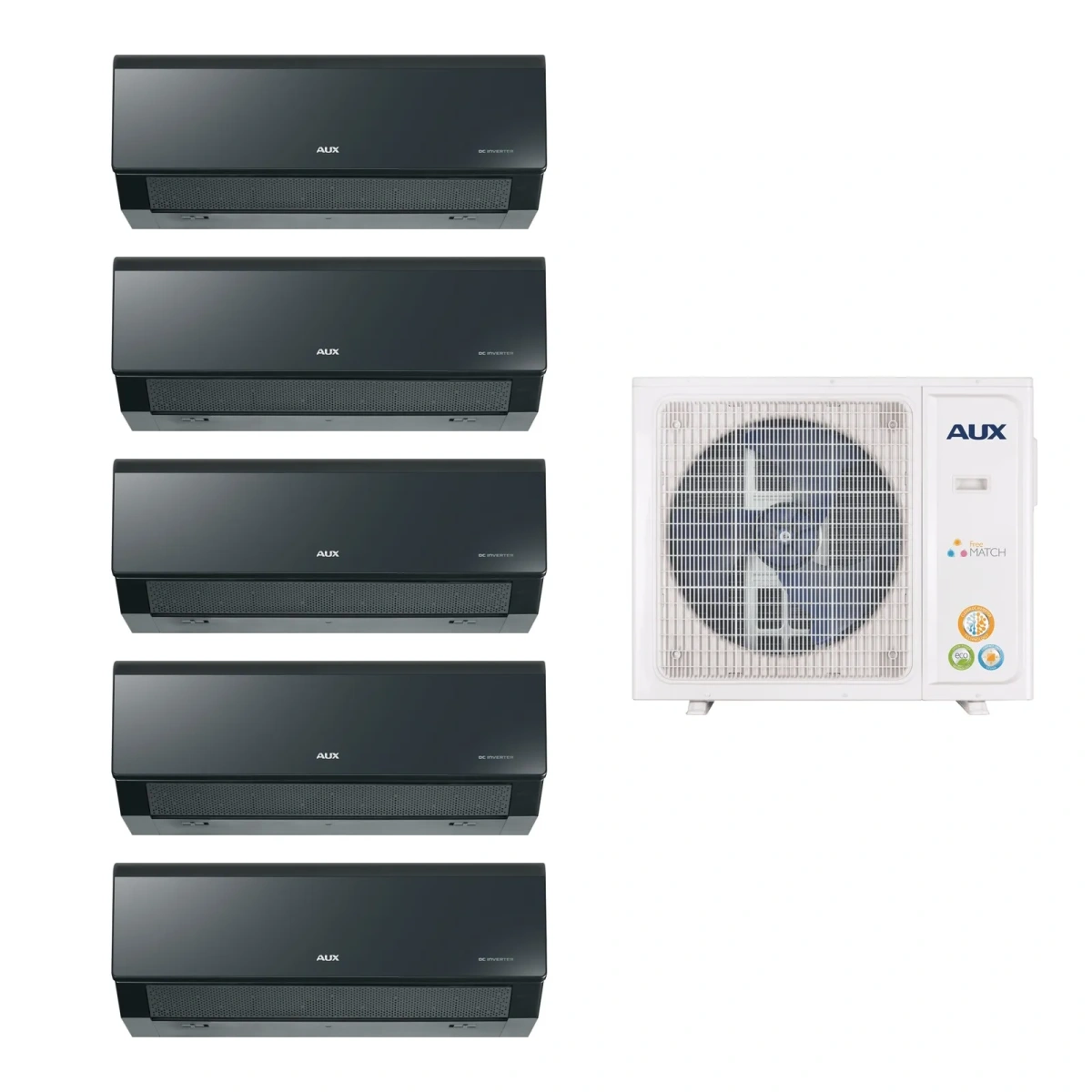Мульти сплит-система AUX AM5-H42/4DR2/AMWM-H09/4R2(CC)*5шт