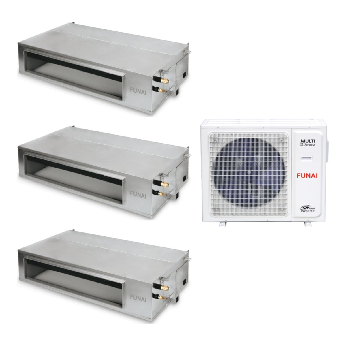 Мульти сплит-система Funai RAM-I-3OK80HP.02/U/RAM-I-OK30HP.D01/S*3шт
