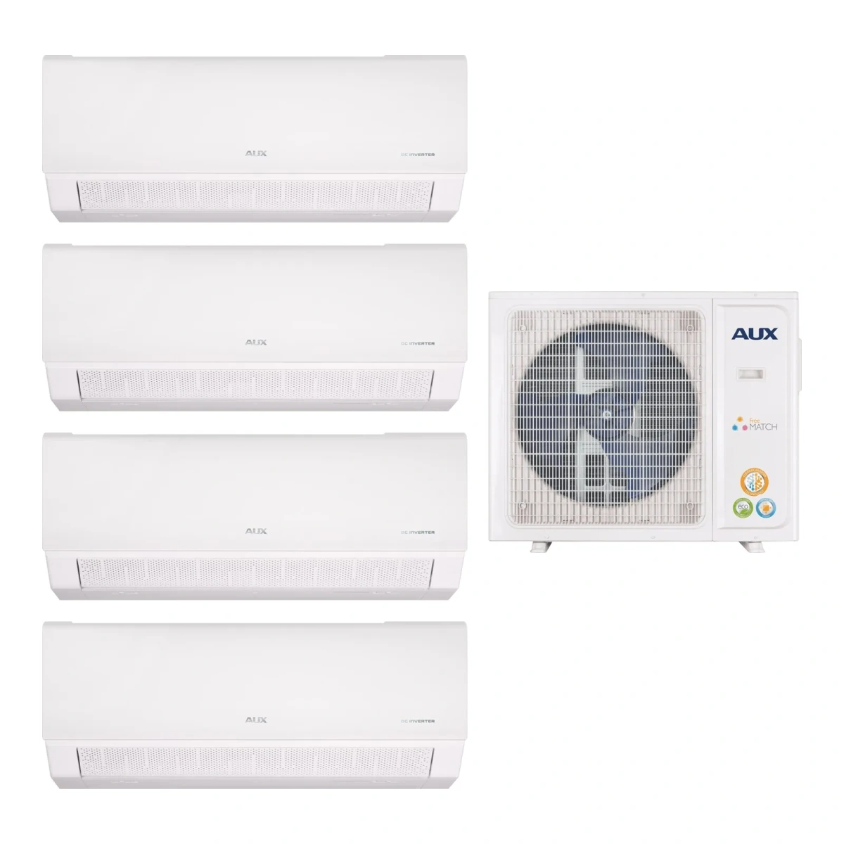 Мульти сплит-система AUX AM4-H36/4DR2/AMWM-H09/4R2(BA)*4шт