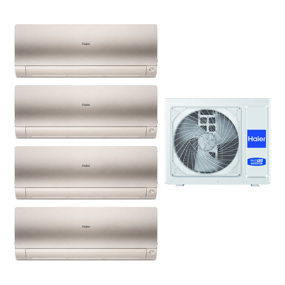 Мульти сплит-система Haier 5U90S2SS5FA/AS25S2SF4FA-G*4шт