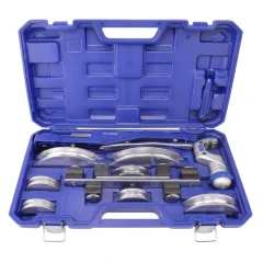 Трубогиб арбалетный DSZH CT-999F (алюминиевые колодки (1/4; 5/16; 3/8; 1/2; 5/8; 3/4; 7/8, в кейсе с труборезом и риммером)