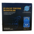 Манометрическая станция DSZH WK-P3601S (R22/134/404; 2-х вентильная; шланги 90см, +2 муфты R134A, упак. кейс)